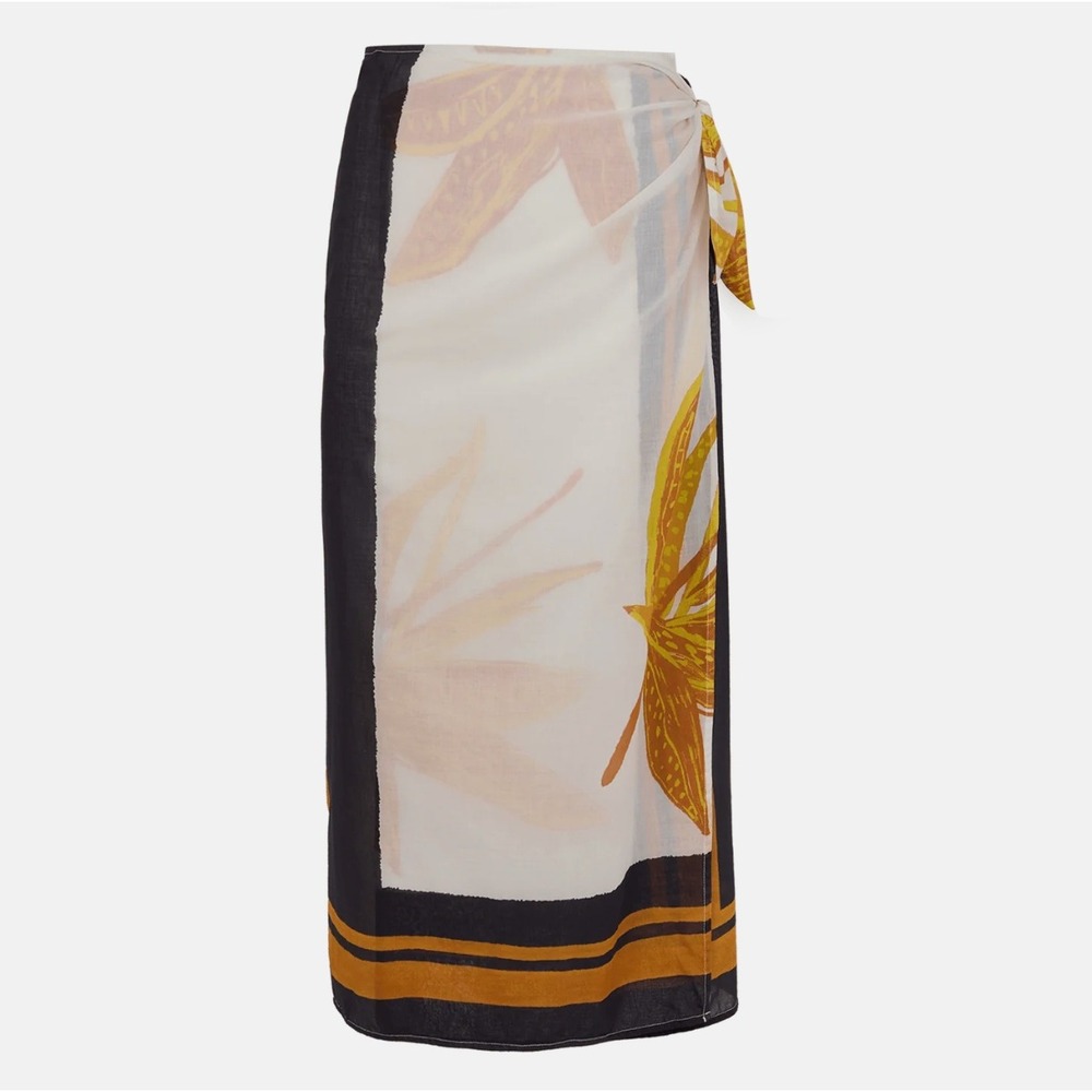 ViX Paula Hermanny Flora Midi Pareo Tuscan NWOT Tropical Floral Sarong Wrap